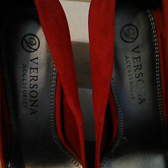Versona Accessories Red and Black Heels - Picture 4 of 10